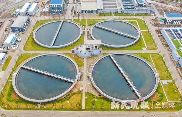 上海松江污水处理厂四期改扩建工程扩建部分已基本完工