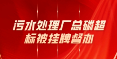 国际水展|污水处理厂总磷超标被挂牌督办